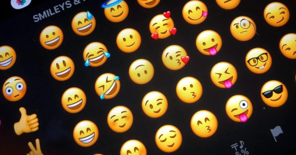 What role do emojis play in "ops" posts on Instagram?