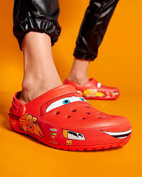 What sizes are available for Lightning McQueen Crocs?